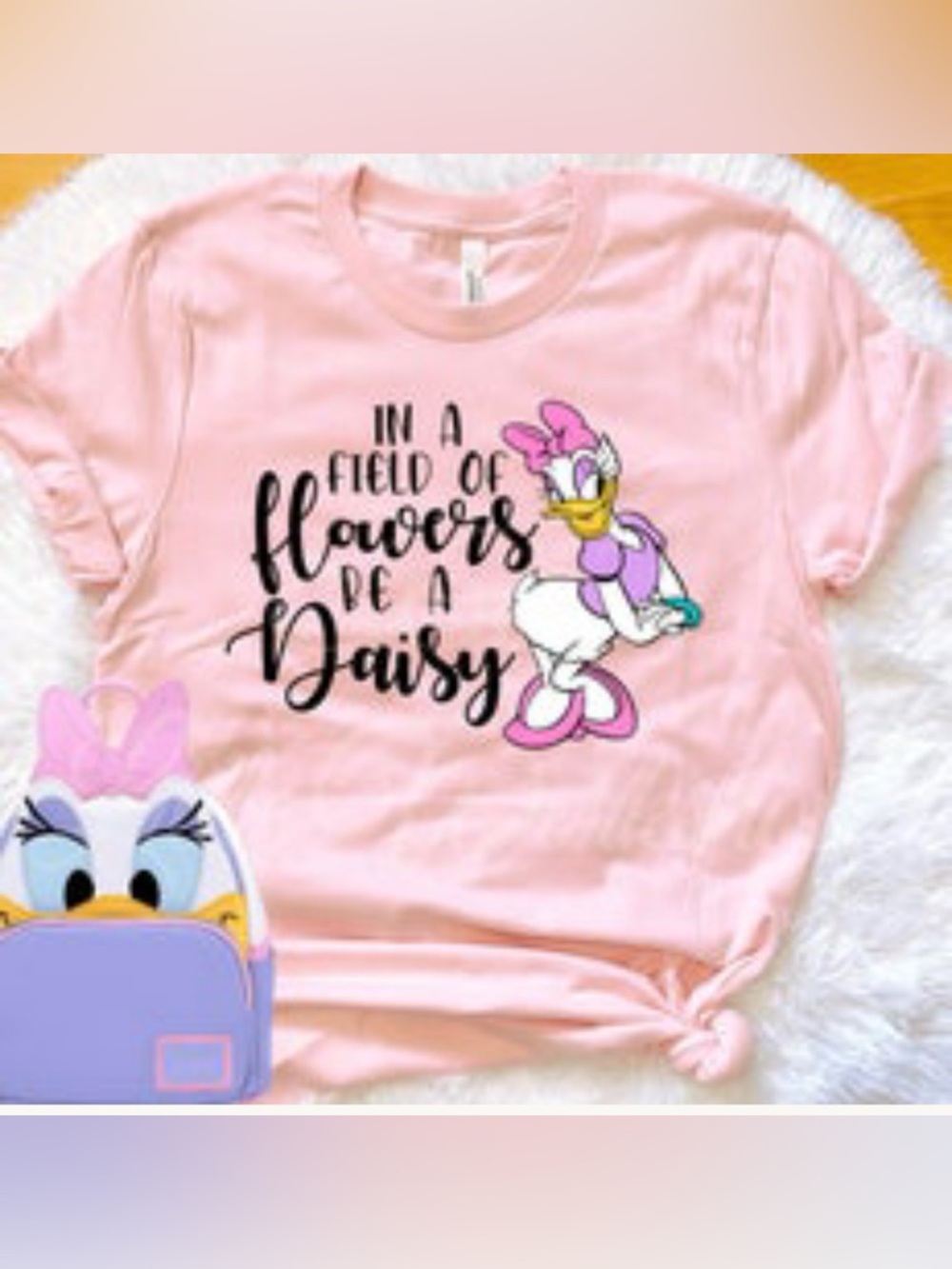 Disney Pink Daisy Duck Short Sleeve Tee